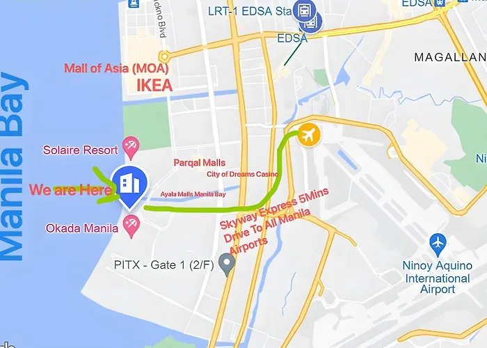 Luxury 3br Cozy Seaview Poolview Family Group 2 Pools Near Okada Airport Moa Manila